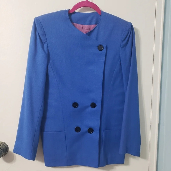 Vintage Jackets & Blazers - Vintage Blue Blazer